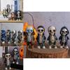 Unique Resin Skeleton Figurine In Versatile Colors For Halloween And Christmas Decor