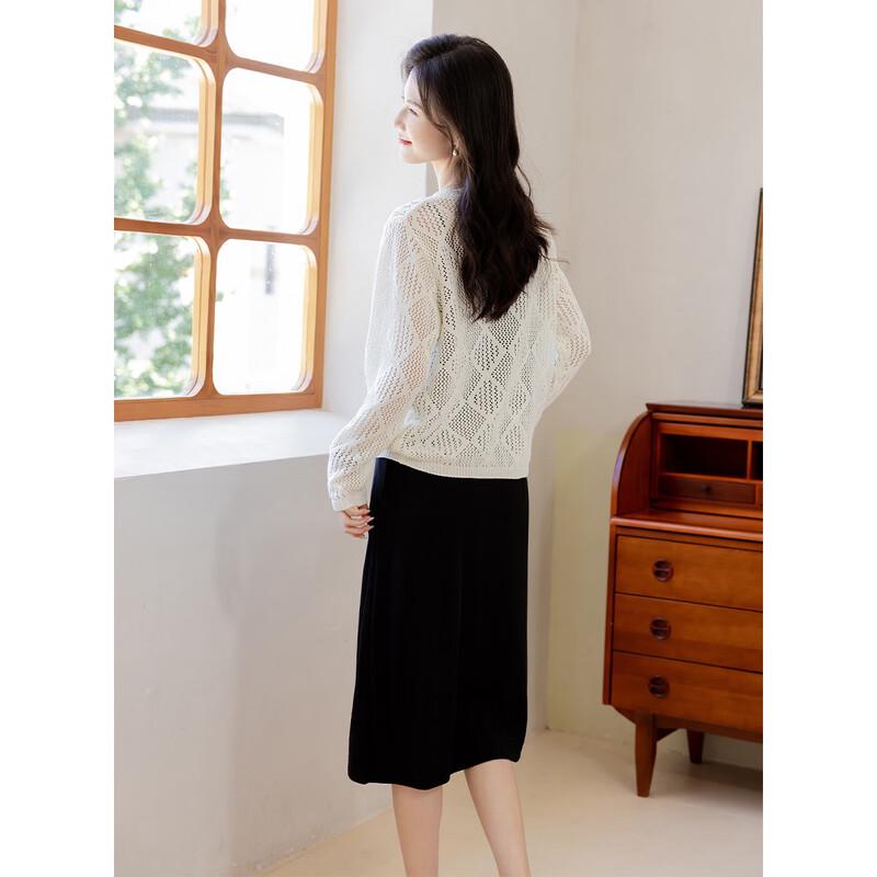 Mokana Women's Long-Sleeve Knit Top & Mid-Length Dress Set