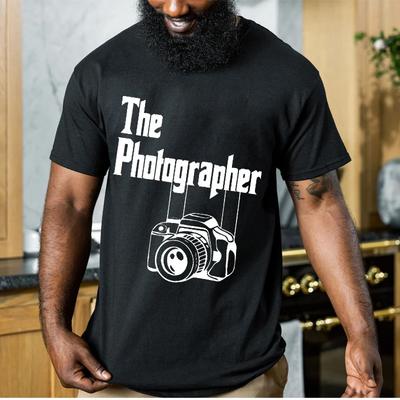2024 Summer New Men's T-shirts The Photographer T-shirt Photography Short Sleeve Clothes Casual Fashion T Shirt for Men Clothing