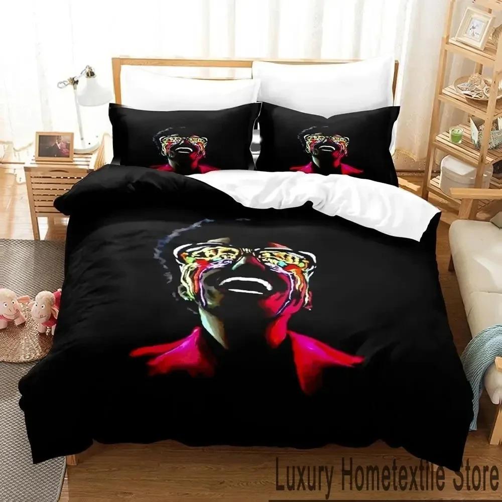 3D Print XO The Weeknd Bedding Set Duvet Cover Bed Set Quilt Cover Pillowcase Comforter King Queen Size Boys Adult Bedding
