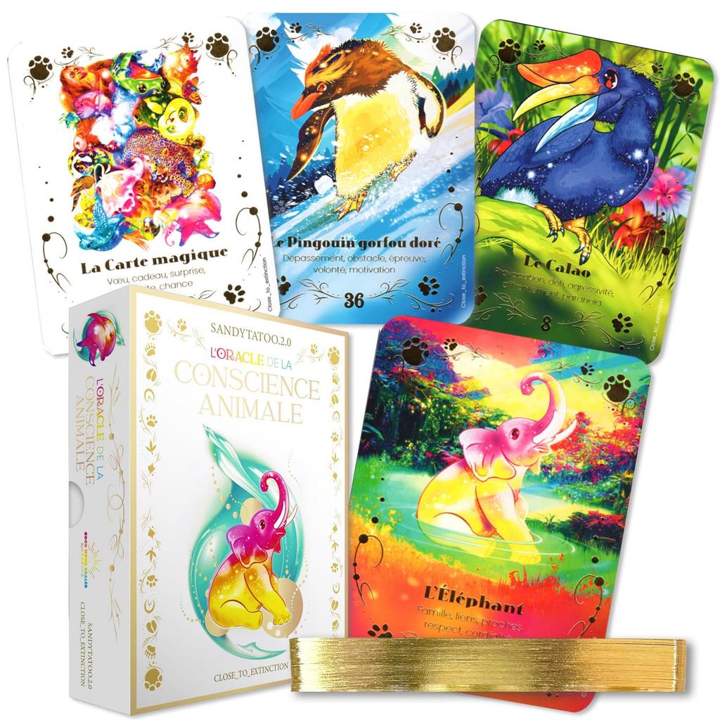 [Authentic] Animal Consciousness Oracle [Oracle Card Meanings In Japanese] Tarot Cards, Fortune Telling, Premium Quality