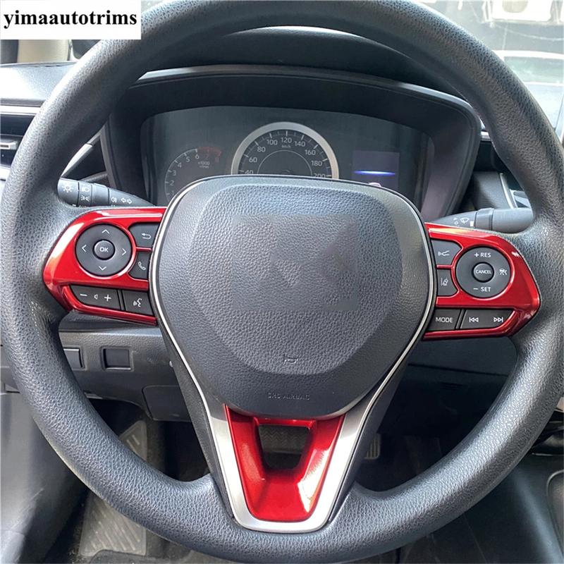 Car Steering Wheel Frame Cover Trim Matte Accessories Interior For Toyota RAV4 XA50 / Corolla E210 / Corolla Cross  - 2025