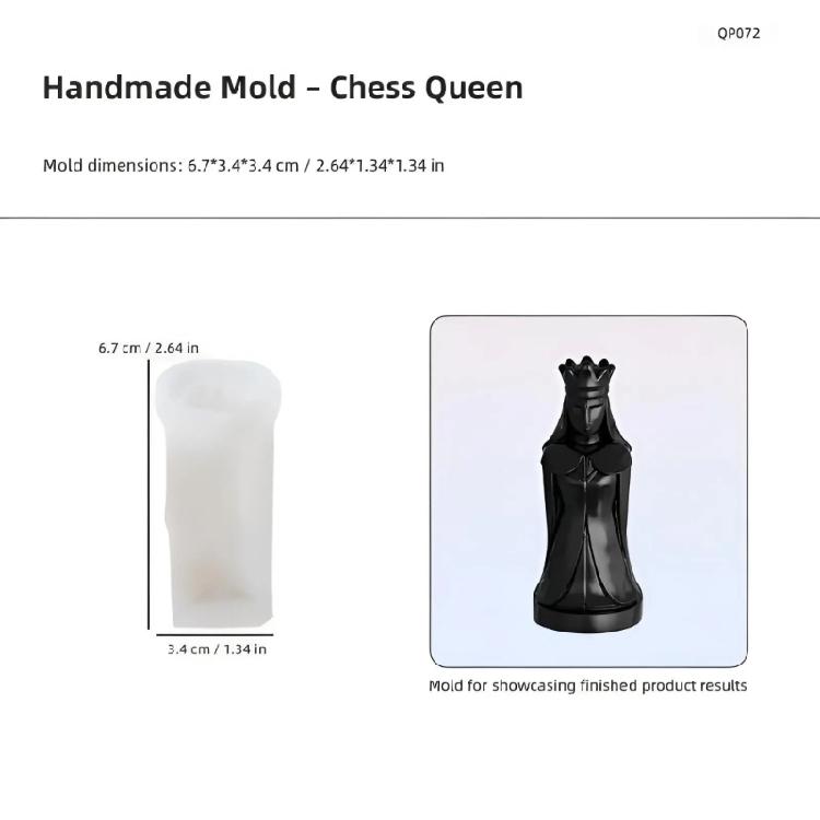 Multipurpose Chess Piece Moulds For Artistic Creation Including Chocolate Candle And Plasters Educational And Fun