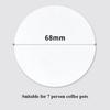 100pcs/Box 56mm/60mm/68mm Home Handle White Powder Bowl Filter New Water Filter Paper  Coffee Filter
