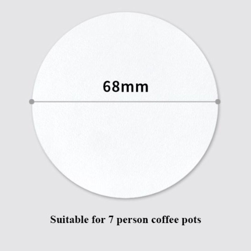 100pcs/Box 56mm/60mm/68mm Home Handle White Powder Bowl Filter New Water Filter Paper  Coffee Filter