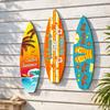 Retro Beach Surfboard Decor Colorful Surfboard Ornaments Surfboard Wall Decor  Outdoor Wall Art