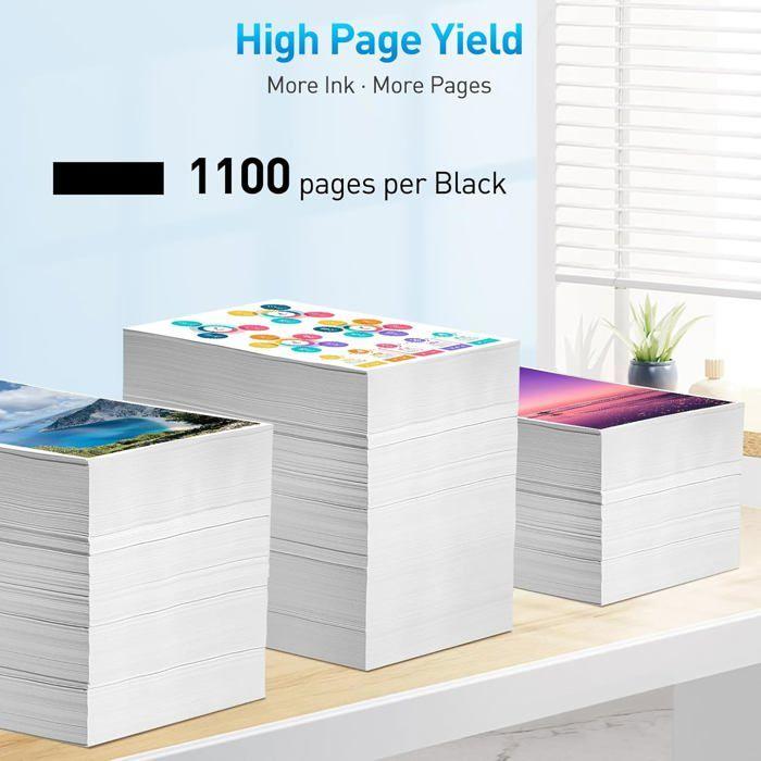 Cartouches d'encre - TRAHOO - 34 XL - Compatible Epson 34XL - Multipack 5 pièces - Noir et Couleurs