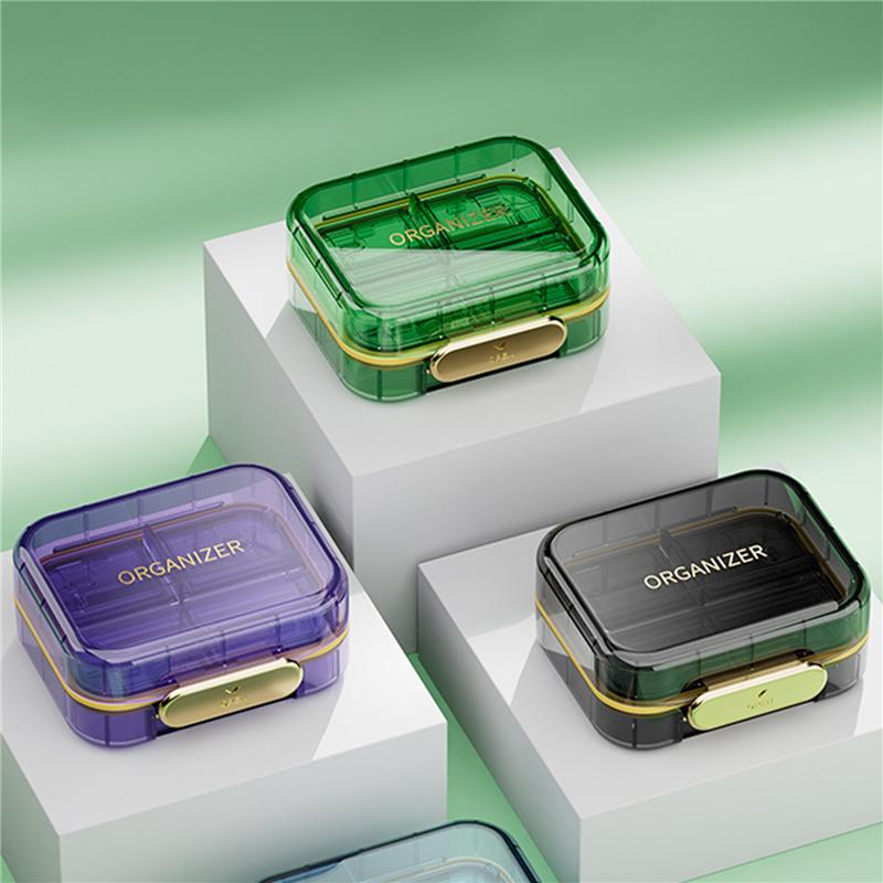 Mini Dispensing Environmental Protection Moisture-Proof Travel Independent Pill Portable Multi-cell Pill Box Packing Storage