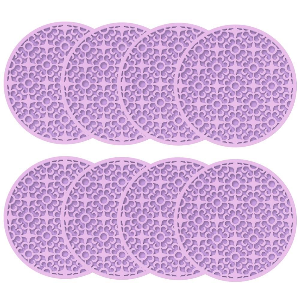 

Подставки под стаканы 10 см 10x10x0,4 см 8 шт. в упаковке Purple