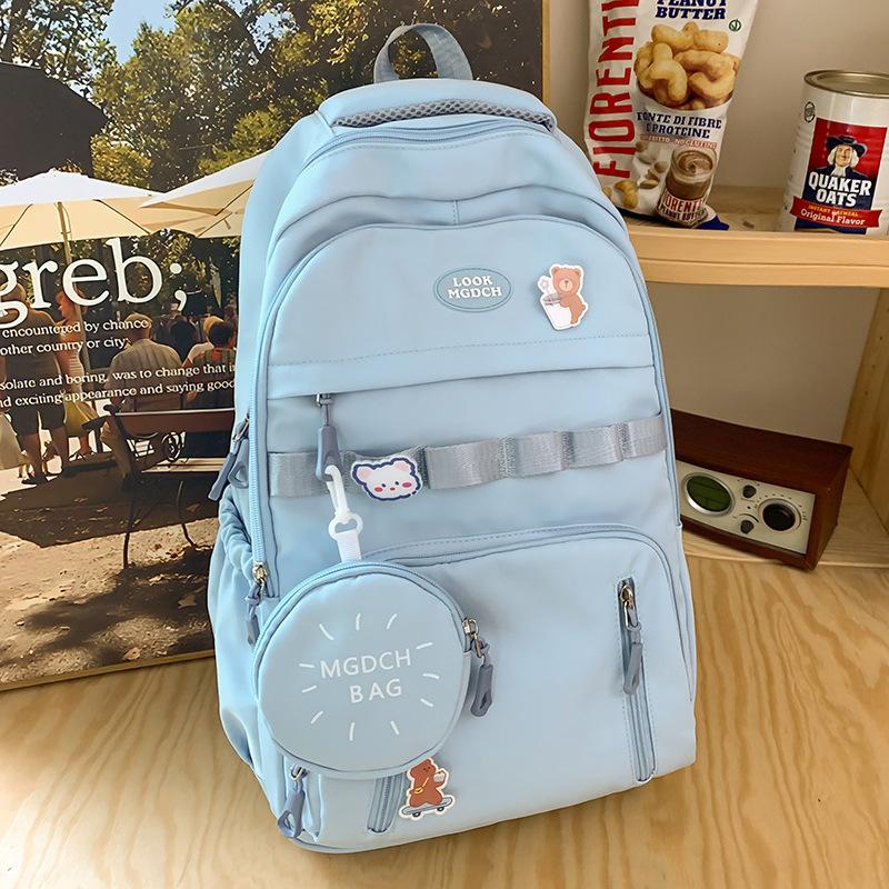 School bag for girls, primary school students, children's high-value color matching, high-quality fashion for middle school students, backpack