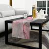 Pink Marble Linen Table Runners Modern Abstract Geometric Grey Table Runner Washable Holiday Wedding Party Dining Table Decor