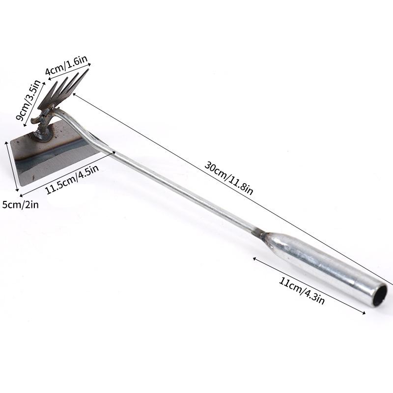 Gardening Weeding Hand Tool Rake Hoe Weeding Multi-purpose Tool Steel Digging Vegetables Grass Shovel Weeding Loosen The Soil