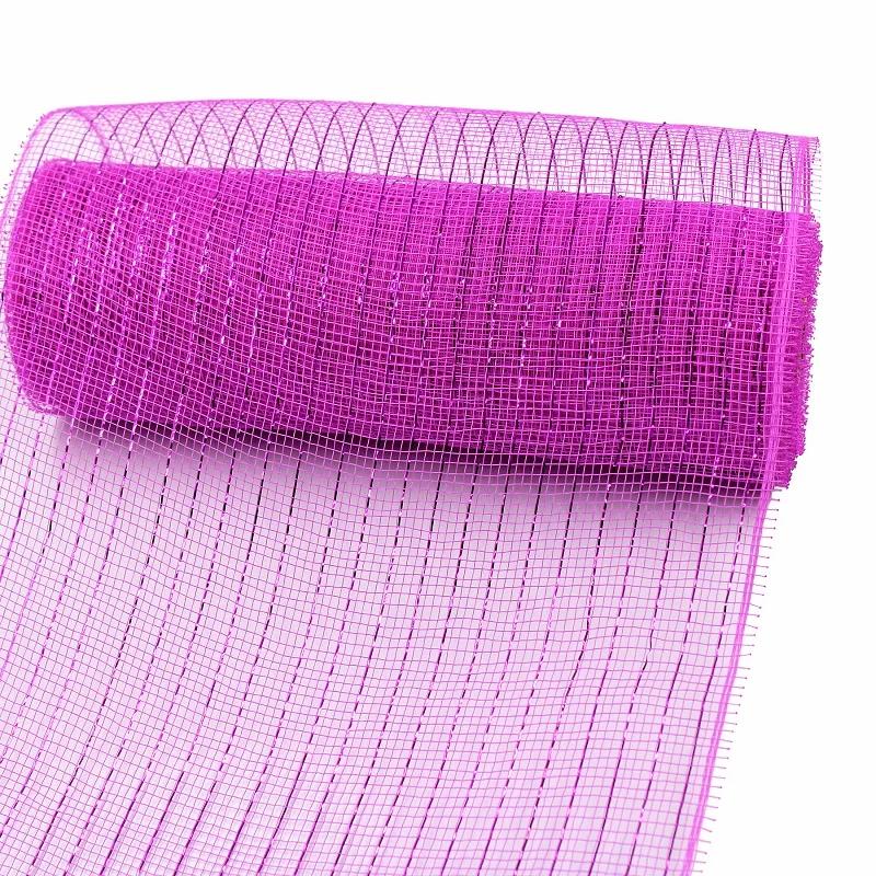 Pink and Gold Ribbon 1 Roll Gold Wire Mesh Ribbon for DIY Bows Garland Gift Wrapping Net Festival Home Decoration Accessories