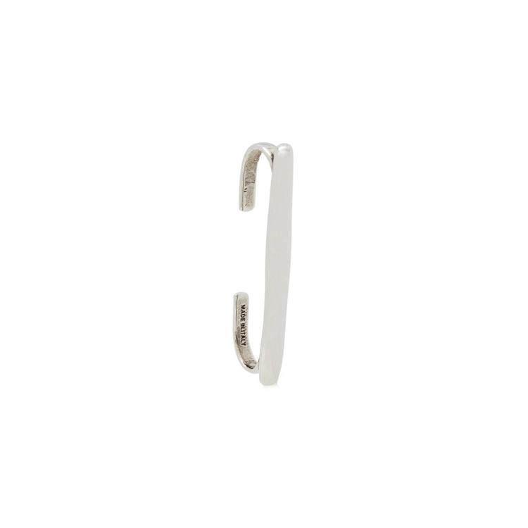 Alexander McQueen Minimalist Fashion Personality Bar Shape Ear Clips Unisex ear clips Brass 659632J160Y Silver,F