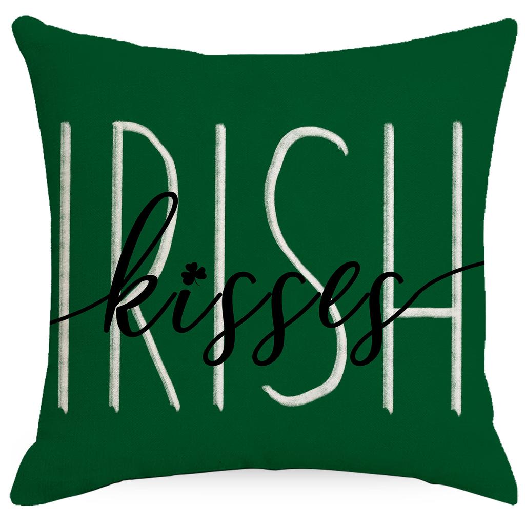 St. Dzień Świętego Patryka Poszewka na Poduszkę Paski Nadruk Domowa Poszewka na Poduszkę Salon Sofa Sypialnia Poszewka na Poduszkę