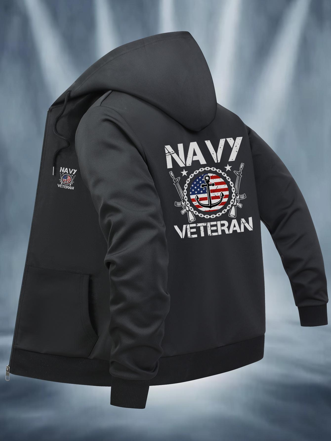 

Warm Hooded Coat for Men Drawstring Hood Thickened Lining Fall Winter Streetwear XXL чорний