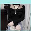 Tshirt For Women Spring Oversize Mesh Panel Stand Collar Embroidered Sleeveless Casual