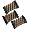 COMeap Breadboard Jumper Wires, Multicolored Ribbon Dupont Cables Assorted Kit 120 Pieces 10CM 40pin Male to Female for Arduino Raspberry Pi