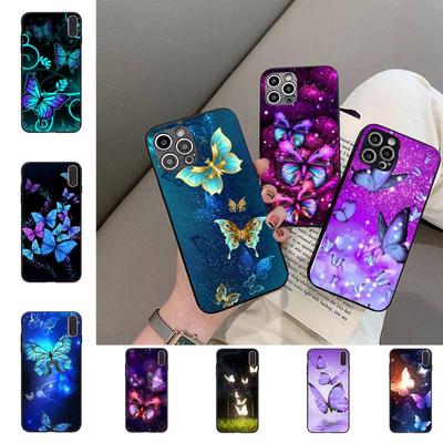 Roztomilé barevné pouzdro na telefon Butterfly pro iPhone 11 12 13 Mini Pro Max 8 7 6 6S Plus X 5 SE 2020 XR XS Funda Case
