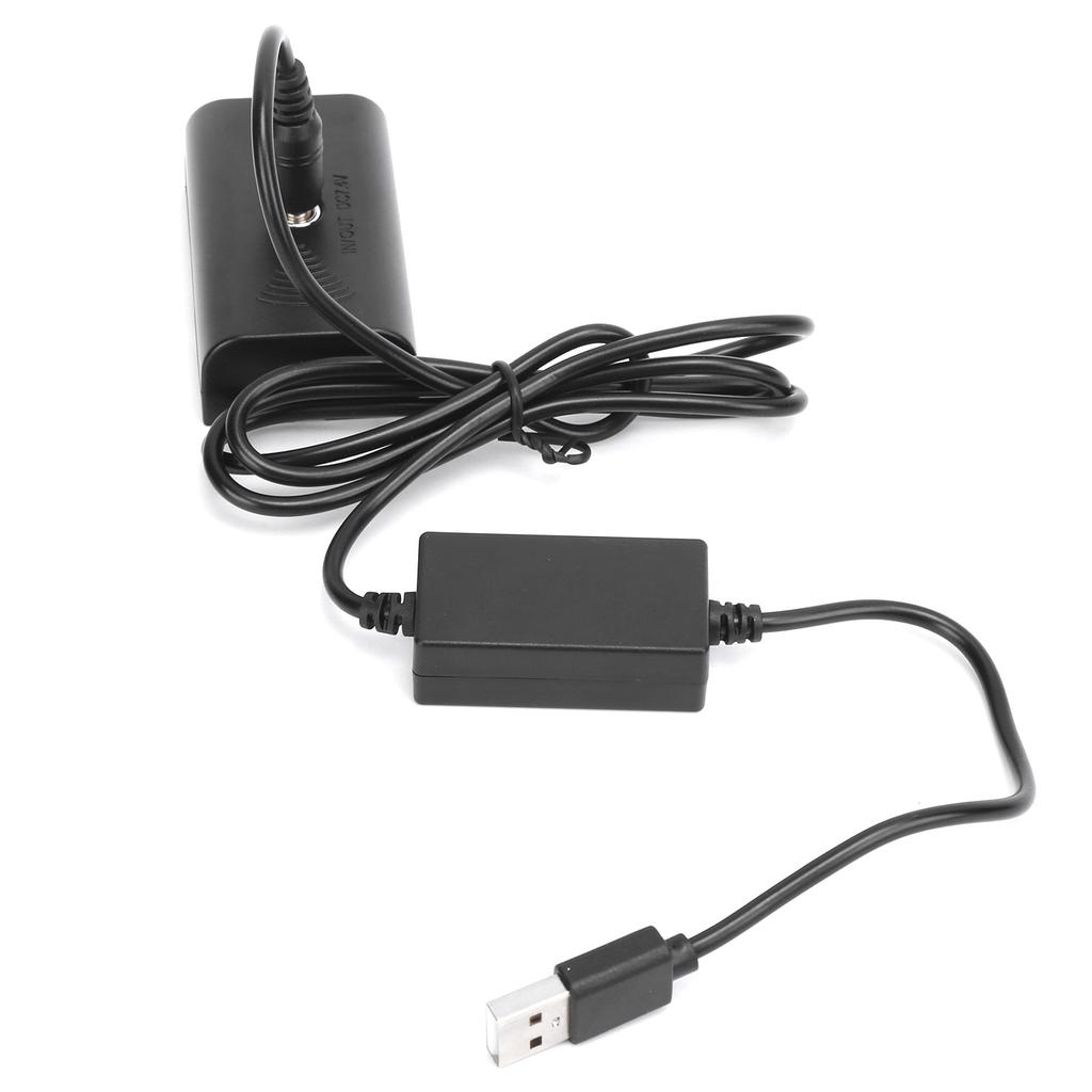 Cabo USB 5‑5.5V para Unidade USB Fonte de Alimentação Móvel Acoplador DC Bateria Falsa NP‑F550 para Monitor Luz de Preenchimento