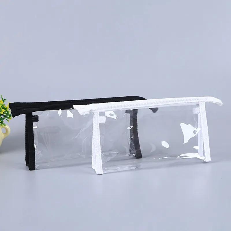 

Cosmetic large Make Up Case Compartments Brush Travel Leather Toiletry Women Beauty Organizer Transparent Waterproof Pouch FMT2069 Customize