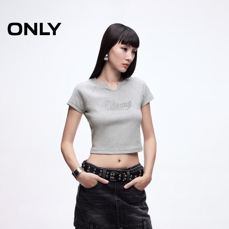 Only Женская облегающая футболка с коротким рукавом и рукавом реглан L