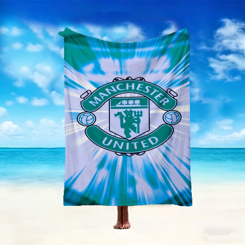 [1pc Manchester United Manchester City Blanket] All-Season Blanket - Cozy Blanket for Sofa Couch Home Decoration, Digital Printed Nap Blanket