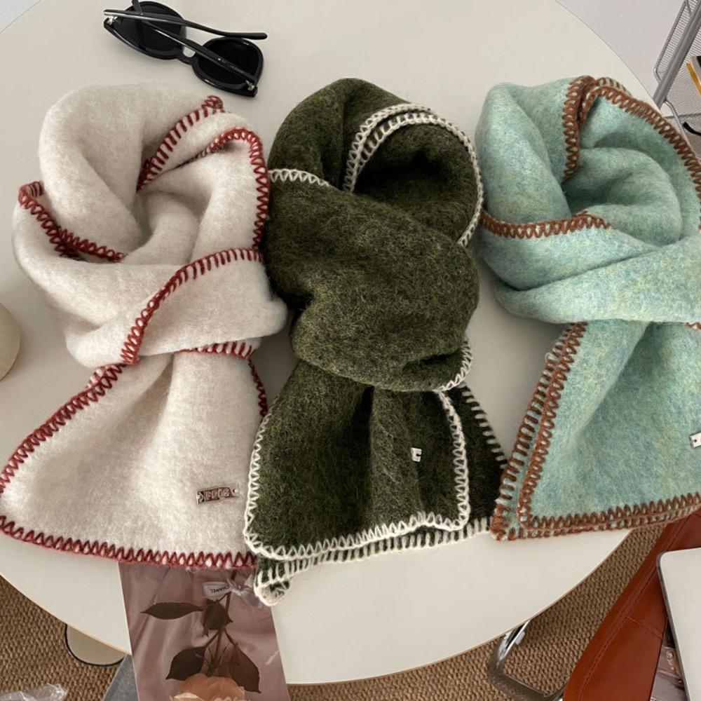 Soft Winter Cashmere Scarf Winter Warm Motorcycle Scarf Advanced Thermal Neck Warmer  Autumn Winter