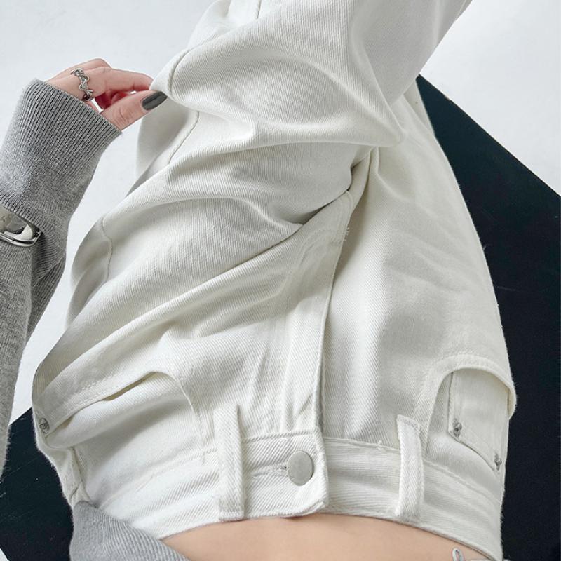 High Waist Wide Leg Denim Pants Women's Spring 2025 New Style Slimming Drapey Loose Floor-Length Narrow Straight Cut Trousers