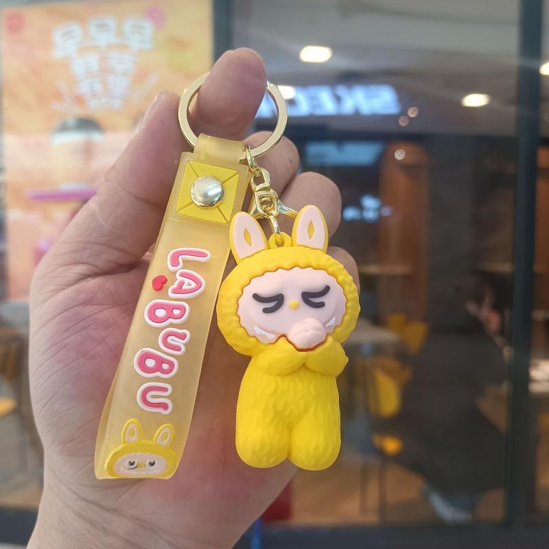 

Cartoon Labubu Pendant Keychain Cute Little Lamb Doll Schoolbag Hanging Gift