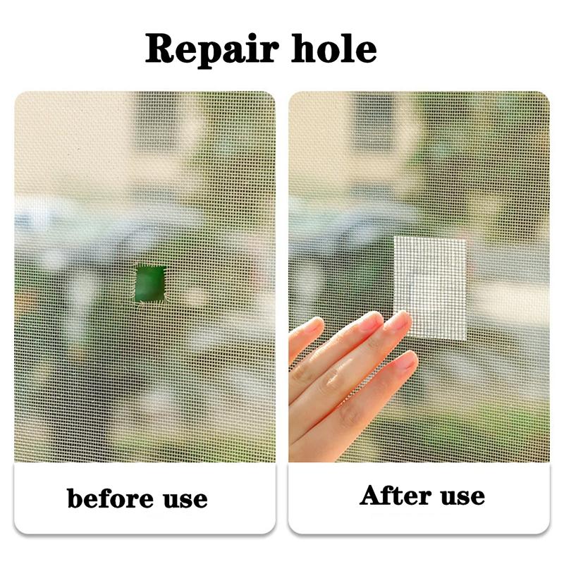 1 Stk. Einfach anzubringendes Wasserdichtes Fliegengitter-Reparaturband – Halten Sie Mücken fern mit unserem selbstklebenden Insektenschutz-Netzflicken