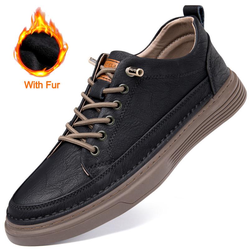 Italian Men's Casual Shoes Genuine Leather Lace Up Business Oxford Shoes Outdoor Walking Sneakers Dress Shoes Men Walking Shoes