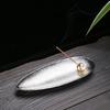 Japanese Alloy Incense Burner Metal White Sage Incense Sticks Holder Zen Household Home Decor Ornaments Ashtray