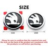 ABCDGI1 Car Sticker 2025 New ABS 80/90/100mm Car Front Hood Badge Bonnet Emblem Trunk Sticker For Skoda Yeti Octavia Kamiq Fabia Kodiaq