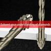 Diamond Drill Bit for Porcelain, Tile, Stone, Glass, and Concrete - High Hardness, Sharp Triangular Design for Efficient Drilling