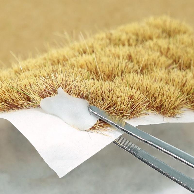 Static Grass Tufts Terrain Model Set Artificial Grass for Train Landscape, Railway Scenery, Miniature Shrub & Bushes 55KF