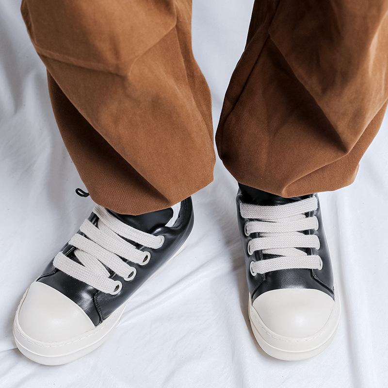 Shoes Men's 2024 Autumn and Winter New Versatile Casual Shoes Niche Trendy Shoes Bread Shoes Low-top Korean Version Board Shoes 6261-R