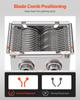 VEVOR Meat Cutter Machine Blade, 7 mm Replacement Commercial Blade for Model 90 Food Slicer, Stainless Steel, for Boneless Meat, Soft Vegetables