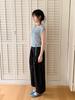 KOOLKITTEN Open Knit Lace-Up Sleeveless Top 3 Colors