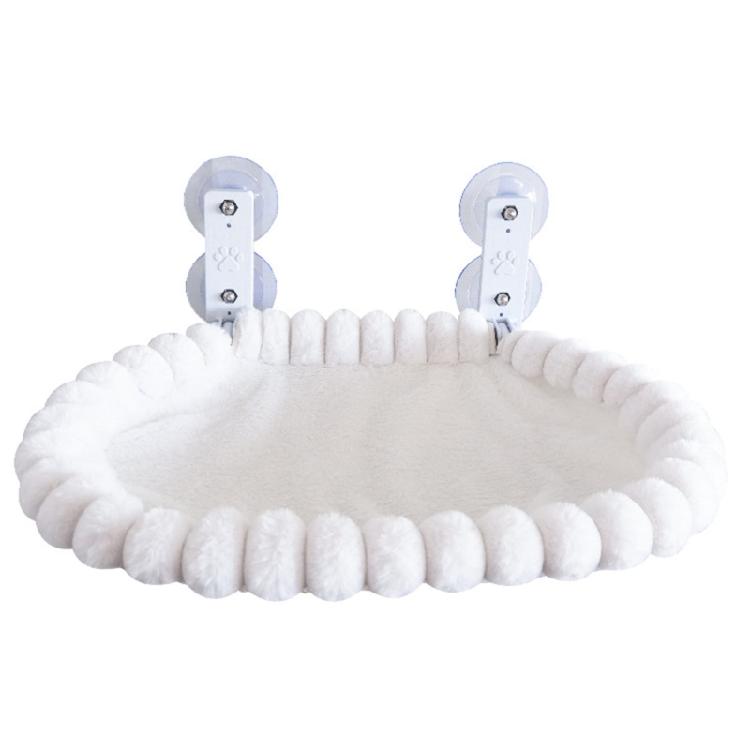 Warm Comfort Cats Bed Suction Cup Hanging Design Removable Washable Cover Sturdy Frame for Indoor Use