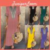 Elegant Plus Size Womens V-neck Long Maxi Dress For Effortless Summer Style