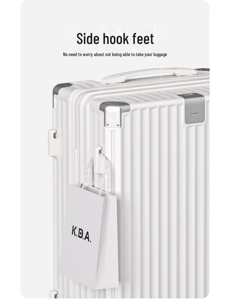 2025 Multifunctional Trolley Suitcase: Durable Japanese Design for Men, Women & Students with Leather Finish & Combo Lock