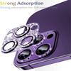 Diamond Camera Lens Protector For iPhone 14 13 12 Pro Max Tempered Glass Metal Camera Cover iPhone 14 Pro Plus 13 Mini Lens Case