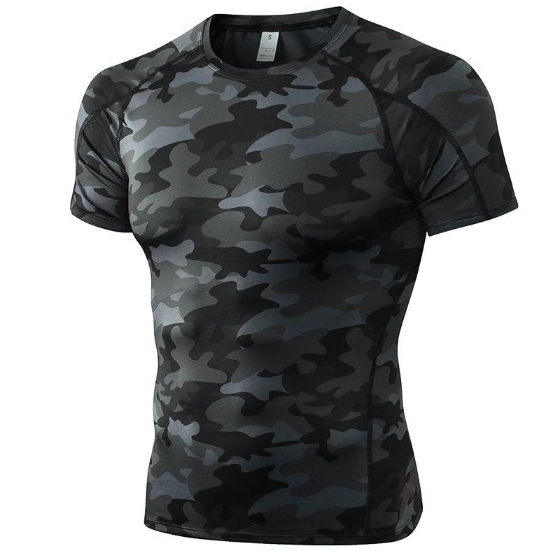Men's Quick-Dry Compression Fitness T-Shirt - Short Sleeve