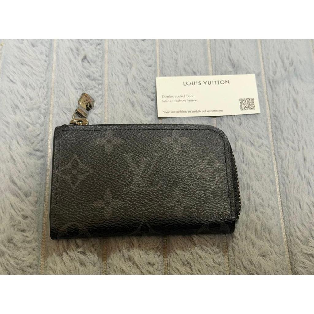 Used Louis Vuitton Monogram Coin Case Porte Monnaie Jour Eclipse with IC chip