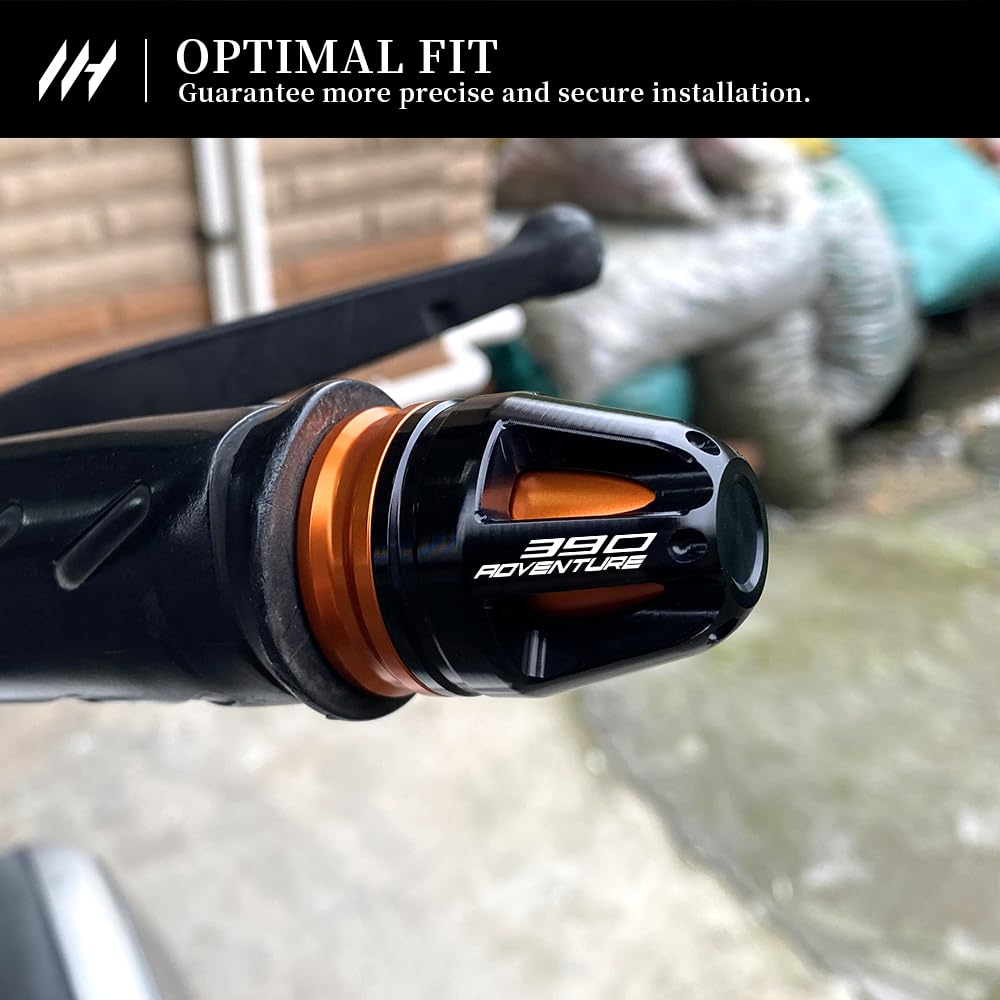 MotHeartZero Motorcycle Handlebar End Cap for 390 Adventure 2020-2024 7/8"(22mm) Steering Wheel 17mm Diameter