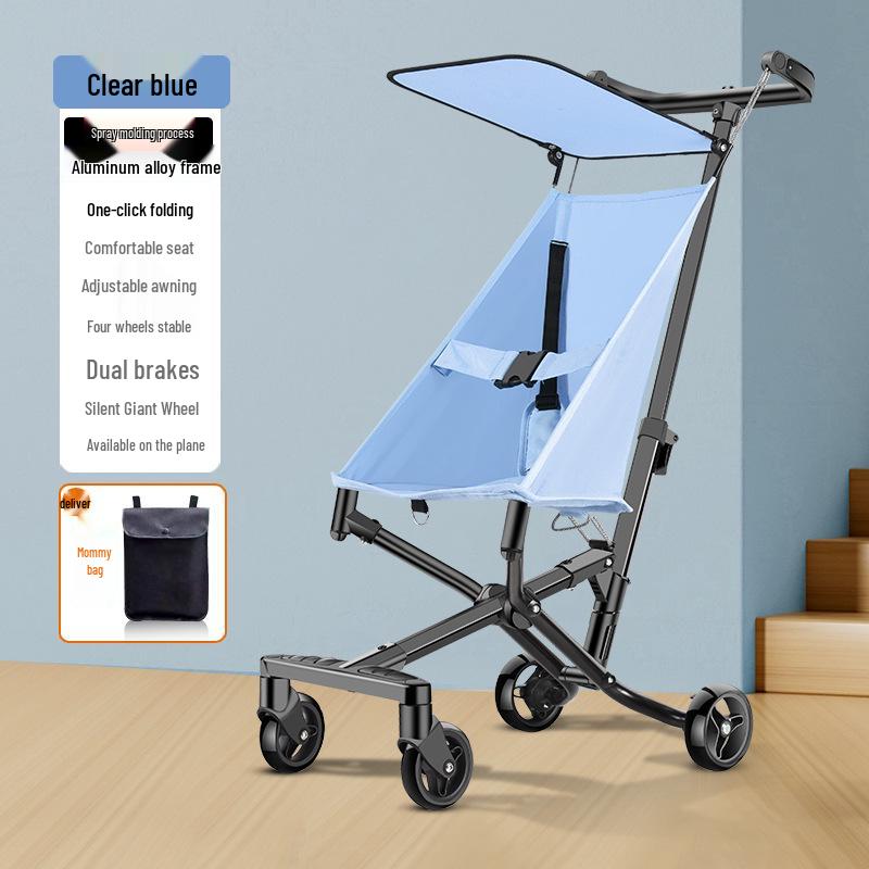 

Сверхлегкая алюминиевая дорожная детская коляска