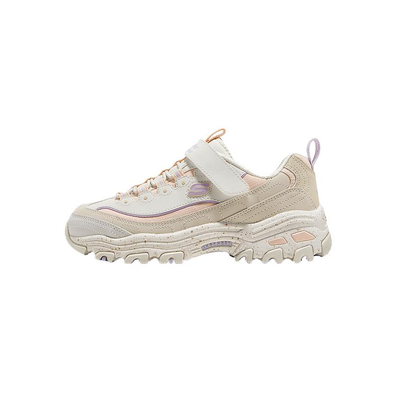Skechers Girls Classic Versatile Fashion Casual Shoes Kids sneaker Natural 319075L-NTMT 29