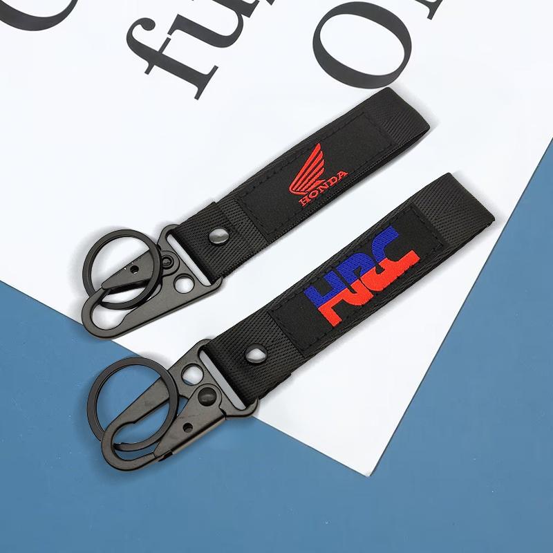 CPN1 1pcs Motorcycle KeyRing Ribbon Lanyard KeyChain Key Holder For Honda CBR 125R 954 600 650F 650R 1100XX 1000F CBR 600RR 1000RR
