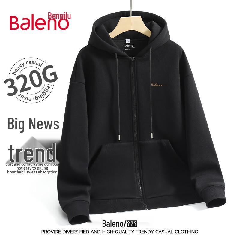 Baleno Men's Casual Hooded Zip-Up Jacket